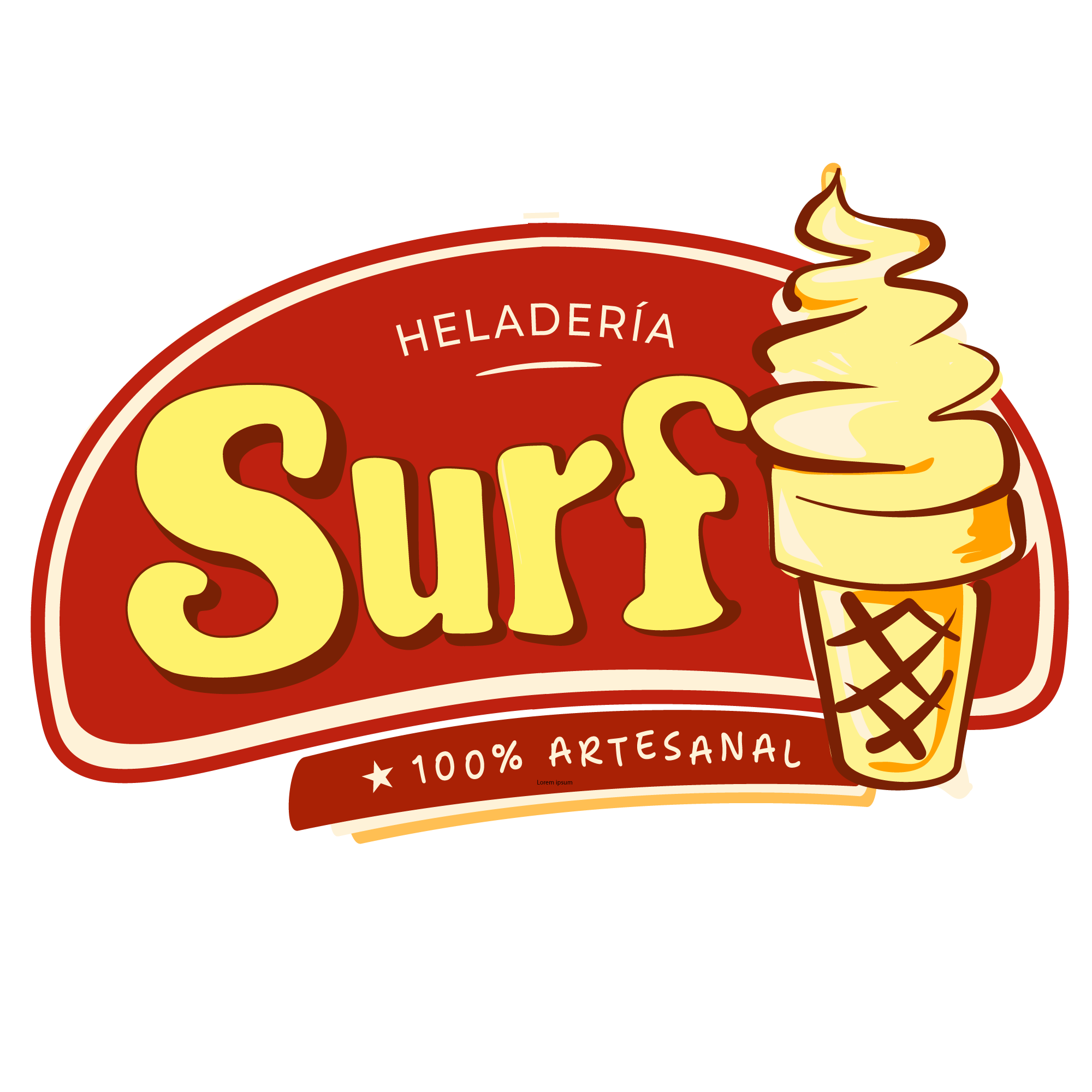 Logo Heladería Surf